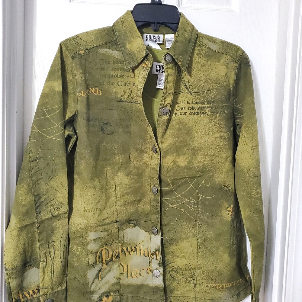 NWT Chicos jacket and sweater tank sz 1